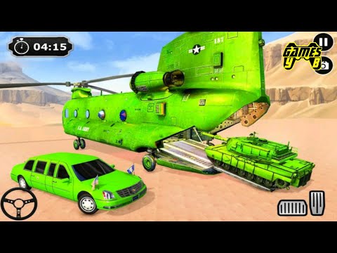 US Army ATV Limo Transporter Plane: Tank Transport Plane Simulator - Android Gameplay FHD