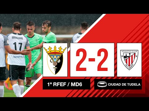 Imagen de portada del video ⚽ Resumen I 6. J – 1ª RFEF I CD Tudelano 2-2 Bilbao Athletic I Laburpena