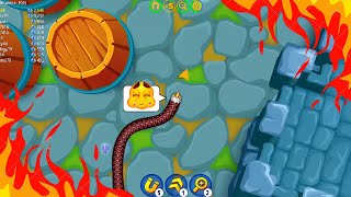 Worm Zone Epic Battle 🐍🔥 | Biggest Snake Wins the Game☠️ #wormszoneio