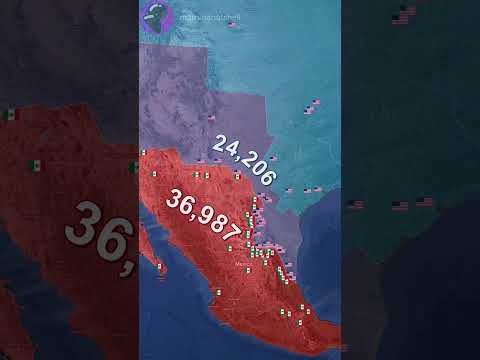 The Mexican-American War in 1 minute using Google Earth