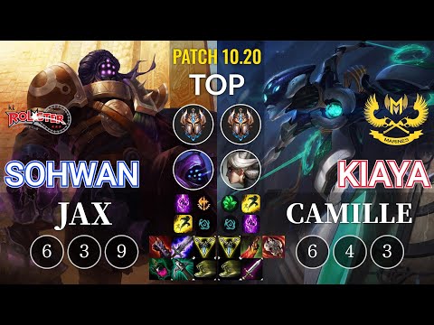 KT SoHwan Jax vs GAM Kiaya Camille Top - KR Patch 10.20