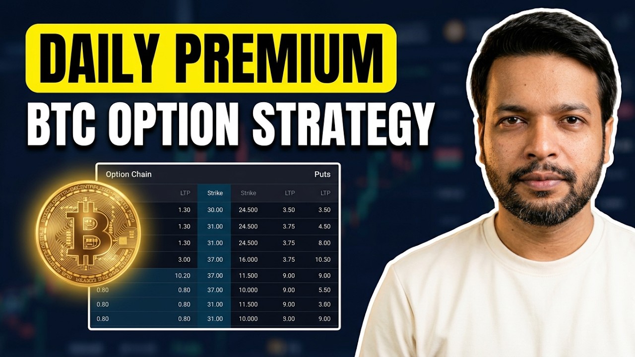 Daily Option Premium Strategy | BitCoin Trading | Trading Chanakya