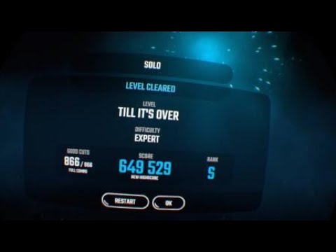 Till It's Over | Expert (Minecraft Saber Edition) (No Misses) | Beat Saber PSVR