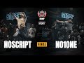 Noscript Vs No1one Male Final EBS Krump 2024