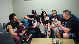 Baby Huey and Chasta meet backstage with Jess Margera and Chad Ginsburg