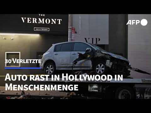 Auto rast in Hollywood in Menschenmenge - 30 Verletzte | AFP