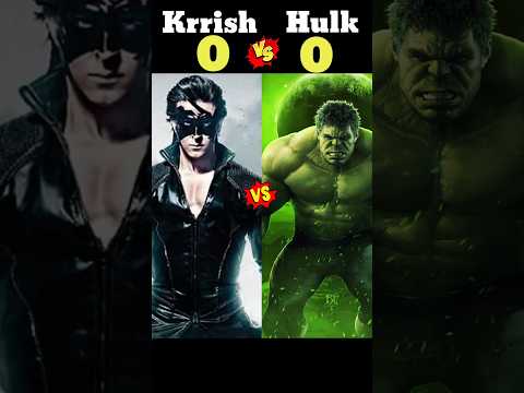 Krrish 🆚 Hulk ❓❓ #shortsvideo #captainamerica #shortsfeed #viralvideo