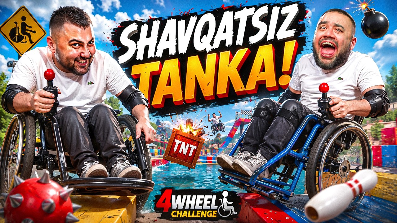 😈SHAVQATSIZ TANKA! – 4Wheel Challenge (Wheelchair Simulator) #1
