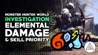 Monster Hunter World | Elemental Damage and Skill Priority
