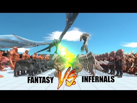 FANTASY VS INFERNALS | Animal Revolt Battle Simulator | ARBS