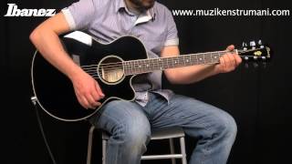 Video thumbnail for Ibanez AEG8E-BK Elektro Akustik Gitar by Zuhal Müzik