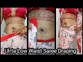 Ultra Low Waist Saree Draping Saree Draping In 3 Style Saree Draping Navel Tattoo Saree Draping
