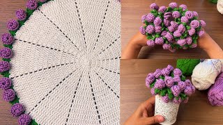 INCREDIBLE 🤩 How to crochet doily,flower bouquet blanket tutorial
