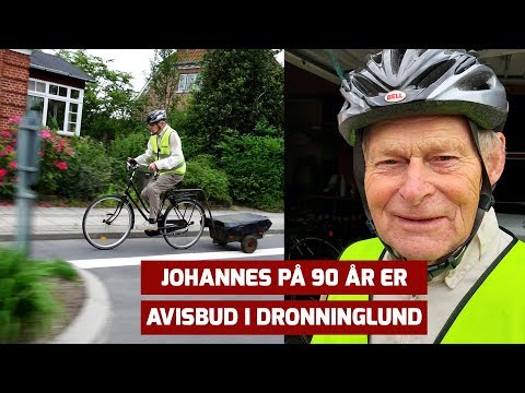 90-year old delivers news paper