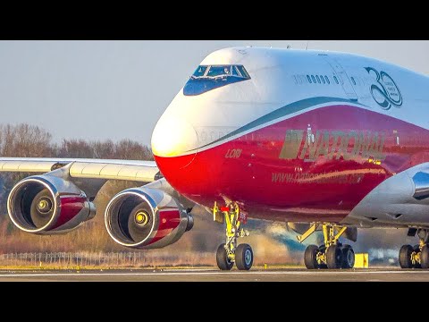 60 MINUTES PURE AVIATION - BOEING 747, Airbus A380 ... Airplane Highlights of March (4K)