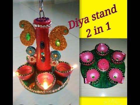 How to make diya stand//diya holder//hanging diya stand at home//diy by art my passion Video