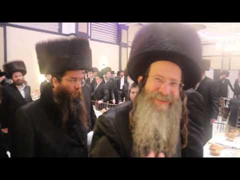 Rav Moshe Berezovsky - Slonim Rosh Yeshiva - arrives at Slonim Melave Malka