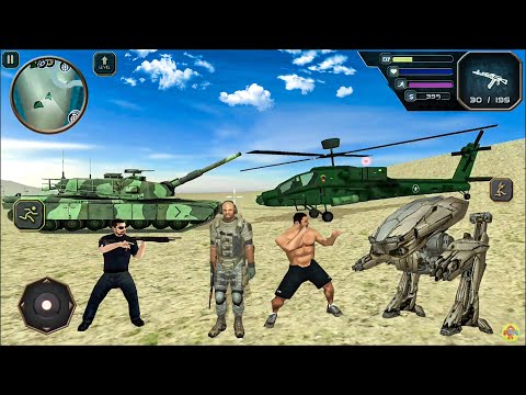 Retired Army Officer Simulator by Naxeex #5 - Tank, Robot and Helicopter - Android Gameplay