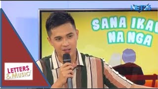 Marlo Mortel promotes his latest composition "Sana Ikaw Na Nga" (NET25 LETTERS AND MUSIC)