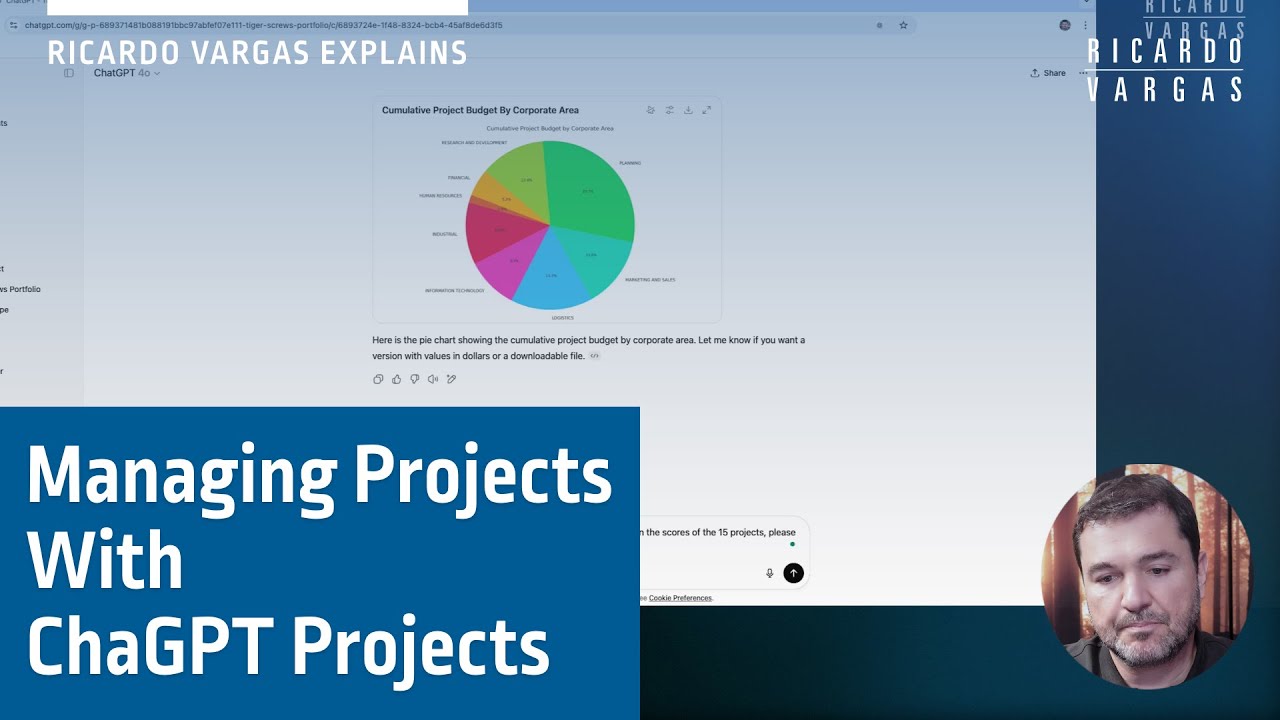 Ricardo Vargas Teaches The Use ChatGPT Projects in Project Management