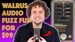 Video thumbnail for Walrus Audio Fundamental Series Fuzz | The most brutal yet versatile $99 fuzz of 2023? Review & Demo by Rich. Words. Music.