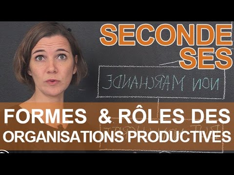 Les différentes formes d'organisations productives et leurs rôles