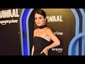 Dangal Girl Radhika Madam Bawaal Movie Screening She Looks Beautiful In Black Dress