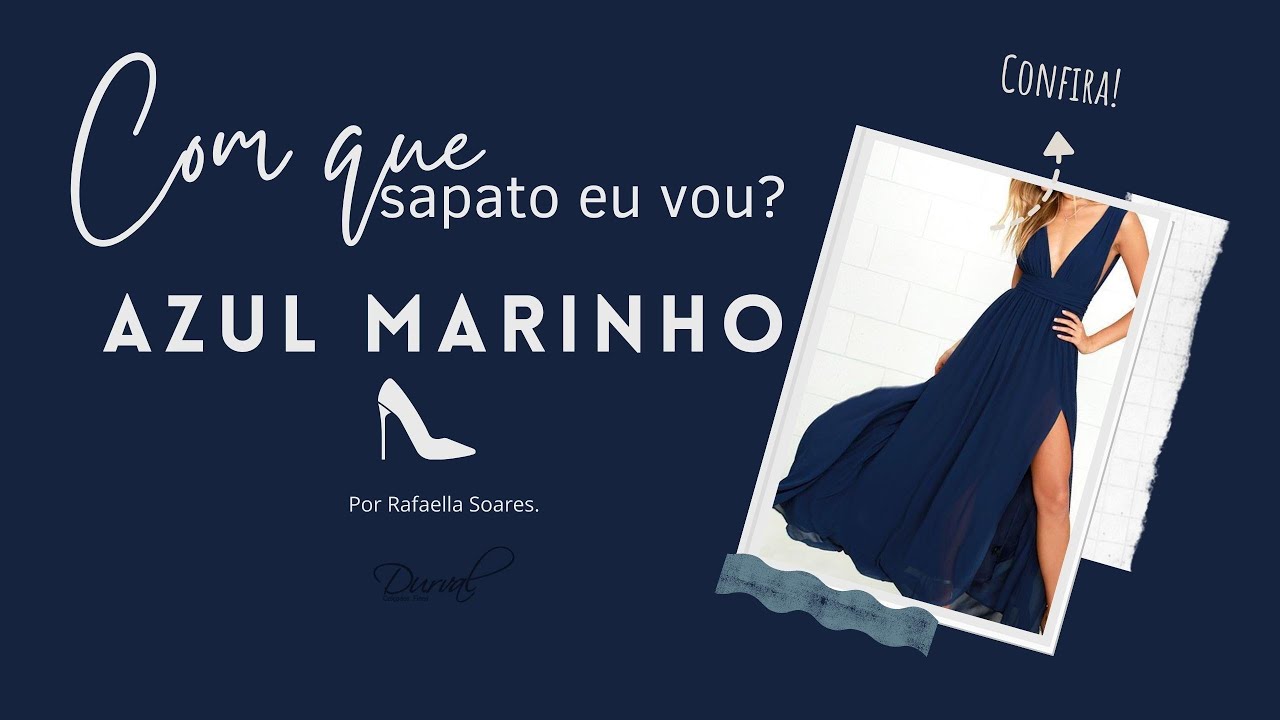 Sapatos para Vestidos Azul Marinho