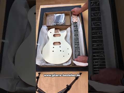 E-Gitarre Bausatz MLP Standard Mahagoni, Tree of Life, geschraubter Hal