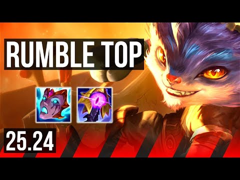 RUMBLE vs IRELIA (TOP) | Perfect KDA: 10/0/2 | KR Master | 25.24