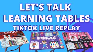 LET'S TALK LEARNING TABLES LIVE REPLAY