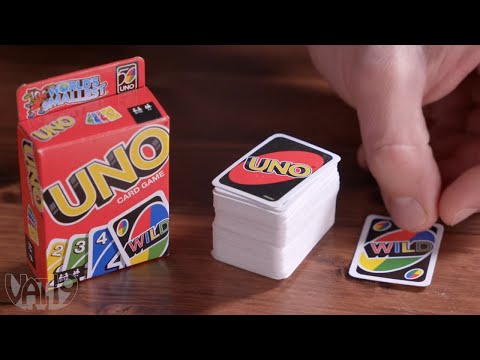 World's Smallest Uno: A fully-playable mini deck of the beloved card game.