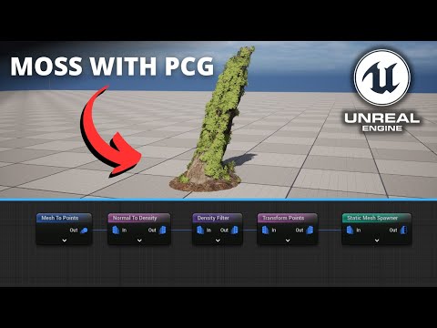 How to Add Moss into a Mesh using PCG in Unreal Engine 5