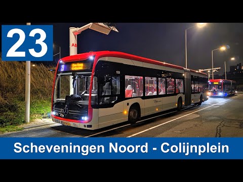 HTM lijn 23: Scheveningen Noord - Den Haag Colijnplein - Garage | Omleiding | HTM 1526 | 2025
