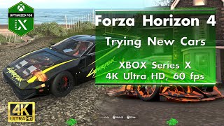 Forza Horizon 4 - Trying Some New Cars (4K Ultra HD, 60 fps, XBOX Series X)