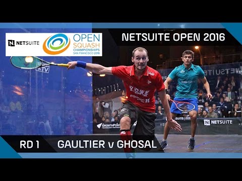 Squash: Gaultier v Ghosal - NetSuite Open 2016 - Rd 1 Highlights