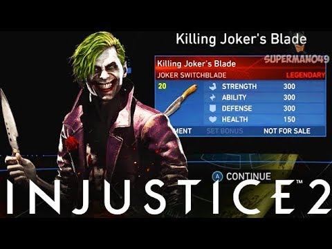 I Got The Joker LEGENDARY GEAR! - Injustice 2 "The Joker" Legendary Gear Gameplay