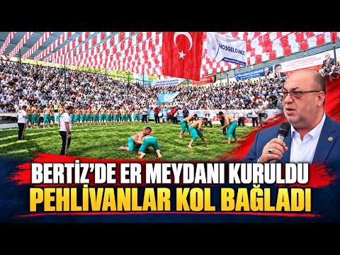 Bertiz’de er meydanı kuruldu: Pehlivanlar kol bağladı