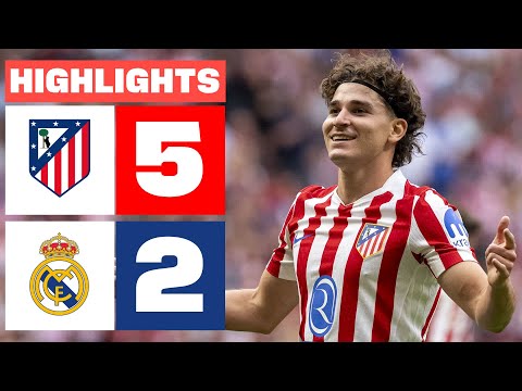 ATLÉTICO DE MADRID 5 - 2 REAL MADRID | RESUMEN LALIGA EA SPORTS