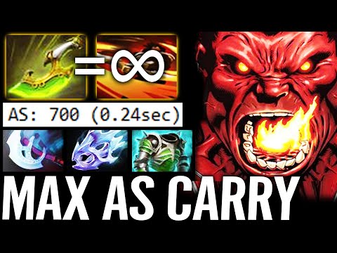 🔥 700 AS MAX Speed AXE Swift Blink + Moonshard NonStop Helix WTF IMBA Carry Build 7.29 Dota 2 Pro
