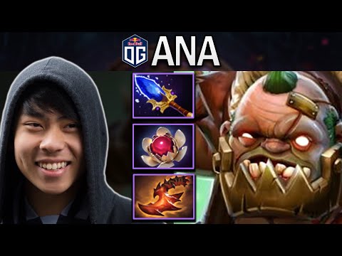 OG.ANA SMURF PUDGE WITH 22 KILLS - DOTA 2 7.30E GAMEPLAY