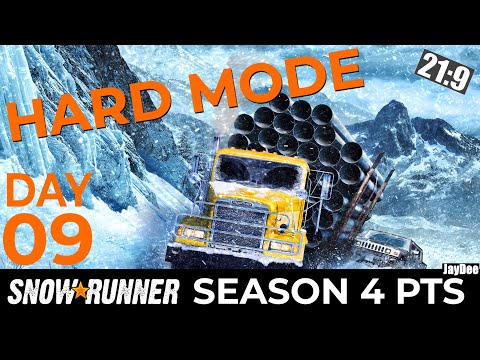 HARD MODE Tag #09 - Nadelholzexpress Gold & Chevi CK festgefahren (Michigan) ★ SNOWRUNNER Deutsch