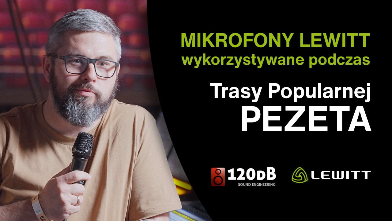 Mikrofony LEWITT W9 i MTP 5 wykorzystywane podczas Trasy Popularnej Pezeta