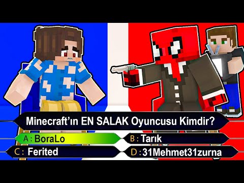 FERİTED'İ KORKUNÇ BİLGİ YARIŞMASINDA TROLLEDİM 😂 - Minecraft