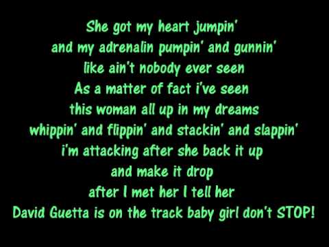 David Guetta feat. Taio Cruz - Little Bad Girl [Lyrics on Screen]