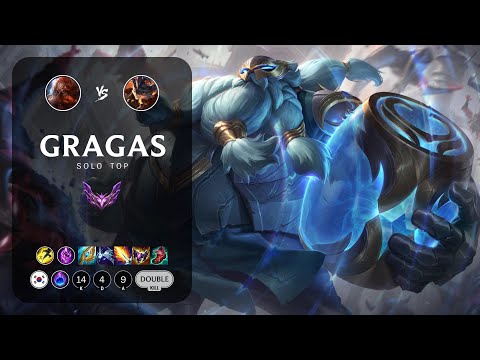 Gragas Top vs Rumble - KR Master Patch 14.7