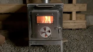 OneTigris TIGER ROAR Hot Tent Stove - First Burn