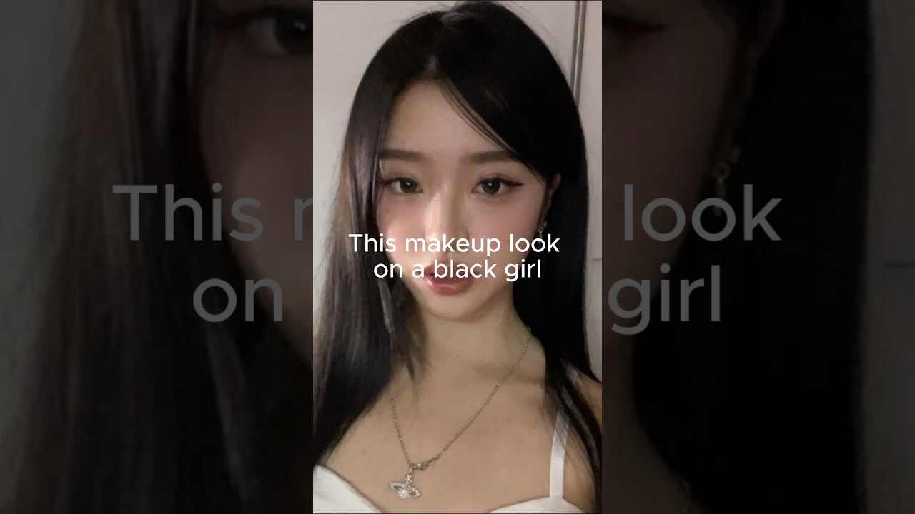 Black girl tries Korean Ulzzang Makeup #kpop #makeuptutorial #makeup #kbeauty #ulzzang