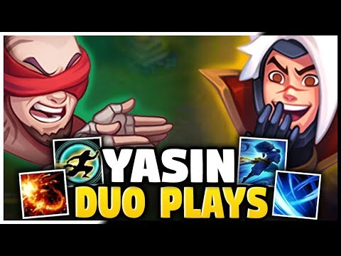 LEE SIN AND YASUO DUO PLAYMAKING! INSANE R + R COMBOS (YASIN) - League of Legends