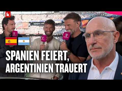 Video Thumbnail: Klopp gratuliert Spanien, Müller und Hummels analysieren Argentinien | Spanien - Argentinien 1:0